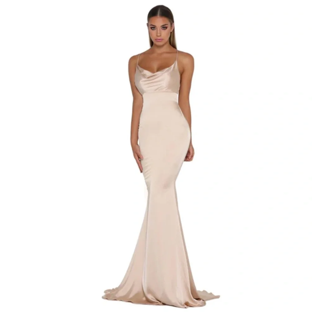 Portia and Scarlett Dana Gown in Champagne - Picture 1 of 11